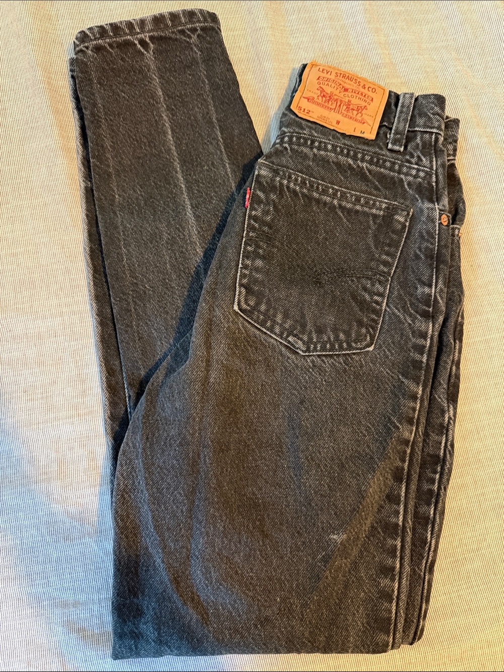 Levi's women’s vintage Black Washed Denim Jeans